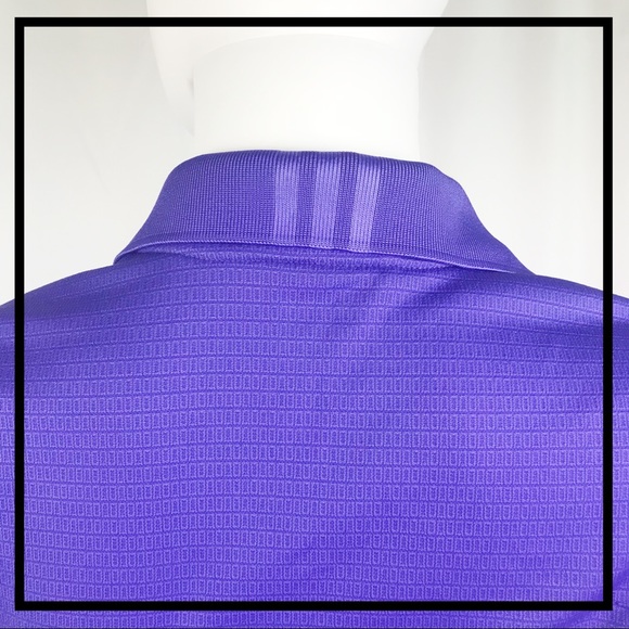 ⛳️ Adidas Brand, Climalite, Purple, Collared Shirt - Picture 5 of 7